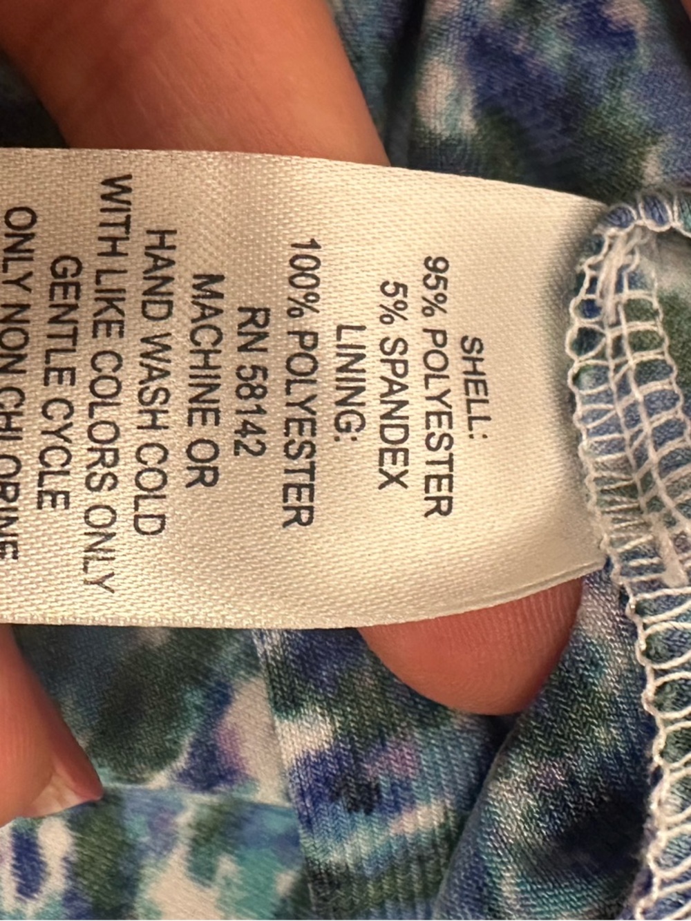 London Times Blue Multi-Print V-Neck Sheath Dress - Picture 5 of 5